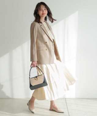 ANY SIS 雑材コンビハンドルバッグ ブラック