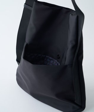 MIYABIYA LAQUOH【撥水加工】ミニマルナイロンワンショルダー (L) ブラック