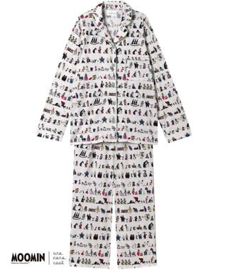 une nana cool 【ムーミン】【綿100%】 MOOMIN * une nana cool  開襟パジャマ CR