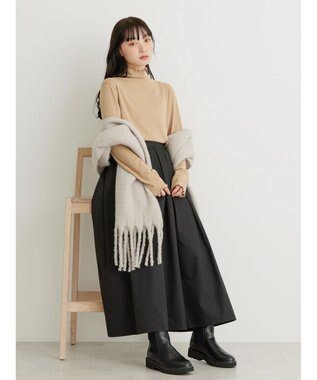 AMERICAN HOLIC 針抜きタートルプルオーバー Camel