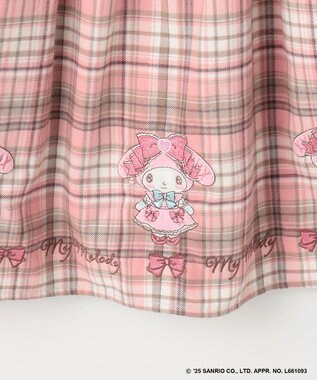 ANY KIDS 【マイメロディ＆クロミ×ANY KIDS】チェック ジャンパースカート ピンクチェック×マイメロディ