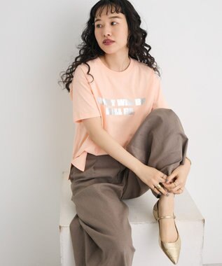 CRAFT STANDARD BOUTIQUE メタリックロゴプリントＴＥＥ Pink