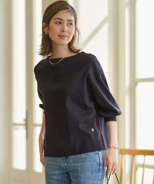 組曲 S 【WEB限定】セーターマシーン リラクシーニットTシャツ ネイビー系