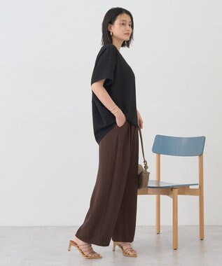 AMERICAN HOLIC サッカーコクーンブラウス Black