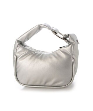 UNBILLION 【テレビ ドラマ着用アイテム】カシュカシュ cachecache / メタルアクセントパフィミニショルダー シルバー