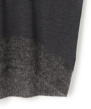 BEIGE， 【洗える】LA MONNAIE / モヘアMIXクルーネックニット Gray