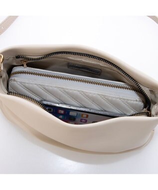 UNBILLION カシュカシュ cachecache / ギャザーチェーン2wayショルダー アイボリー