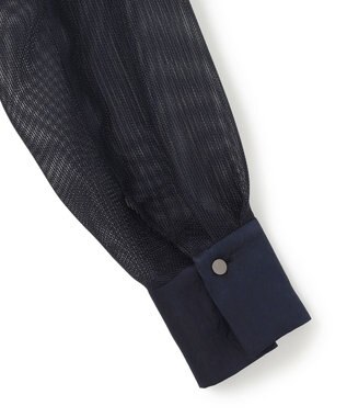 ICB L 【洗える】Ta/Peメッシュ ブルゾン ネイビー系