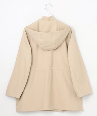 J.PRESS LADIES 【洗える・撥水】ドライツイルストレッチ フーディ アウター ベージュ系