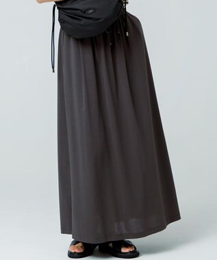 【WEB&一部店舗限定/接触冷感/洗える】ツイストコットンプレーティング スカート