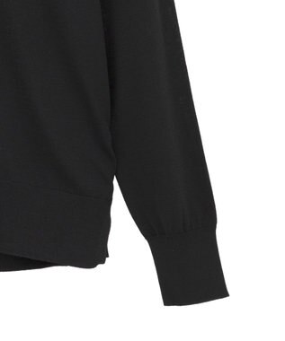 YECCA VECCA Vネックスリットニット Black