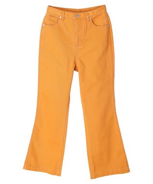 earth music&ecology カラーフレアパンツ Orange