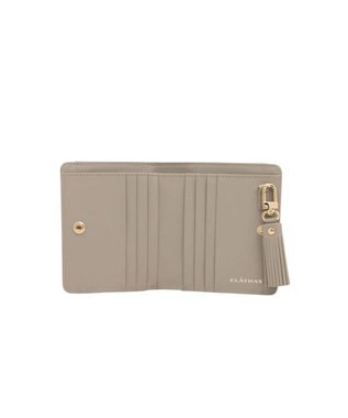 CLATHAS エクセ 外ボックス二つ折り財布 ベージュ