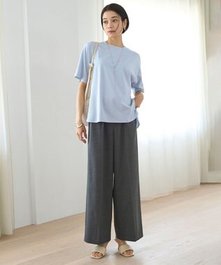 UNFILO 【新色追加】イージーワイドパンツ グレンチェック