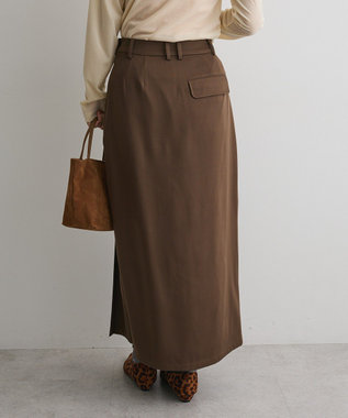 CRAFT STANDARD BOUTIQUE フロントプリーツスカート Brown