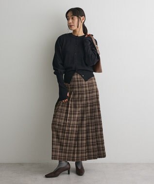 CRAFT STANDARD BOUTIQUE フロントプリーツスカート Check Brown