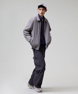 J.PRESS MEN 【J.PRESS ORIGINALS】【UNISEX】Nylon Washer Taffeta Golf Jacket ライトグレー系