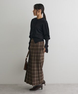 CRAFT STANDARD BOUTIQUE フロントプリーツスカート Check Brown