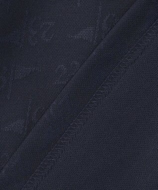 23区GOLF 【WOMEN】フラッグロゴジャガード ポロシャツ ネイビー系