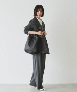 russet ソフトレザー 2WAYトートバッグ(CE-1611) Black