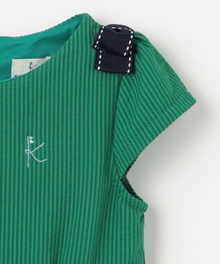 組曲 KIDS 【90-100㎝】ソロナタック ワンピース グリーン系