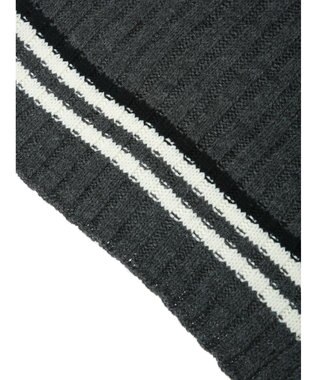 Green Parks ＳＥＴ２点　ボーダーニットマフラー＋手袋 Gray