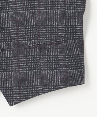 JOSEPH ABBOUD 【ストレッチ】フランネルジャージ ベスト ワイン系4