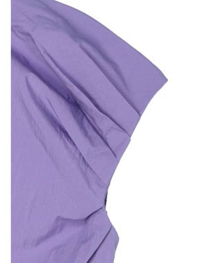 Green Parks タックデザインショート丈シャツ Purple