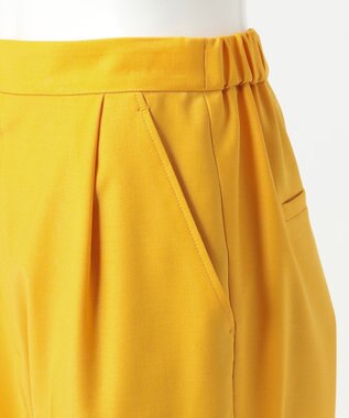 23区 L 【R(アール)】ウールトロストレッチ テーパードパンツ サフランイエロー系
