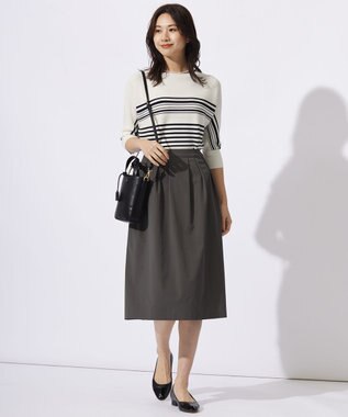 J.PRESS LADIES 【洗える】RENU ソフトタイプライター スカート スレート系