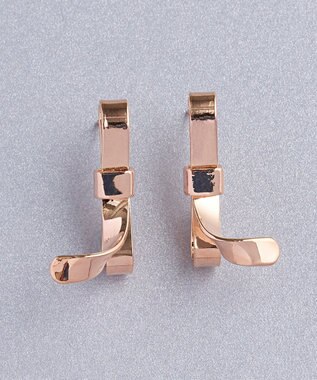Phoebe ニュアンスリボンピアス　ローズゴールド ローズゴールド
