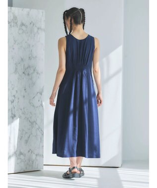 Green Parks ■ＥＳＣＡＲ　キリカエノースリーブワンピース Navy