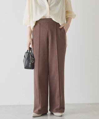 AMERICAN HOLIC センタータックワイドスウェットパンツ Brown