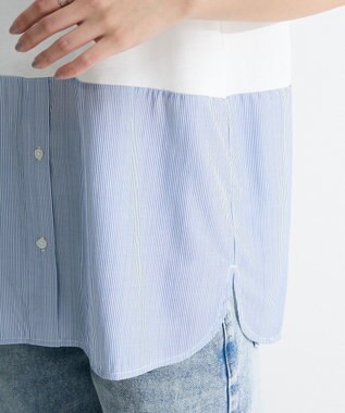 Green Parks シャツドッキングタンクトップ Stripe