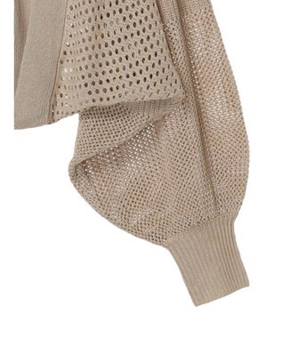 earth music&ecology メッシュボレロ Beige