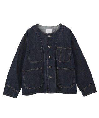 AMERICAN HOLIC ノーカラーデニムカバーオール One Wash