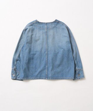 AMERICAN HOLIC ノーカラーデニムカバーオール Light Indigo