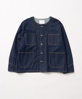AMERICAN HOLIC ノーカラーデニムカバーオール One Wash