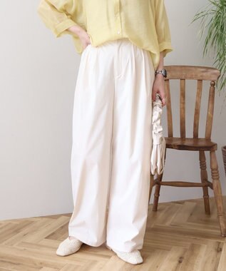 AMERICAN HOLIC ナイロンタックパンツ Ivory