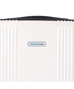 ACE BAGS & LUGGAGE World Traveler ボトムベイ スーツケース 34リットル 2~3泊 3kg 機内持ち込みサイズ キャスターストッパー 双輪キャスター 06951 ワールドトラベラー キャリーケース ホワイトカーボン