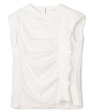 BEIGE， AFGHA / コットンドレープ スムーストップス White