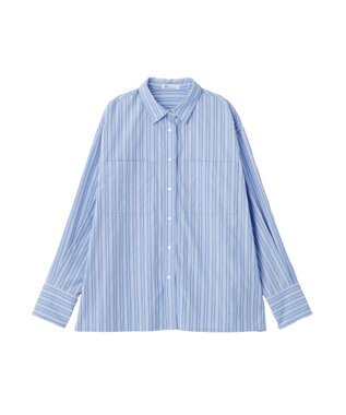CRAFT STANDARD BOUTIQUE オーバーサイズシャツ Stripe Blue