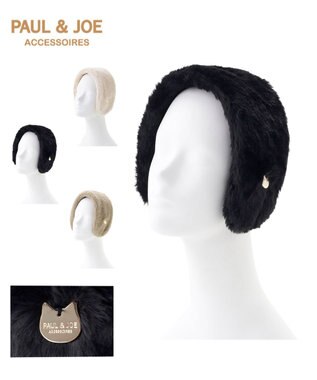 MOONBAT PAUL&JOE ACCESSOIRES(ポール&ジョー)カチューシャ イヤマフ ネコチャーム付 ブラック