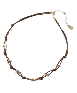 AMERICAN HOLIC メタルサザレ コードネックレス Brown