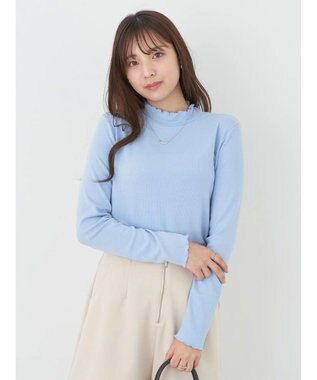 earth music&ecology テレコリブメローハイネックインナー Sax