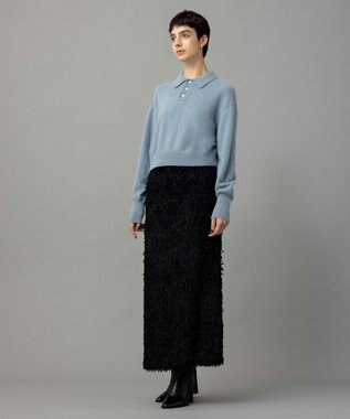 NAVE 【Nave・手洗い可】ポロニット サックスブルー系