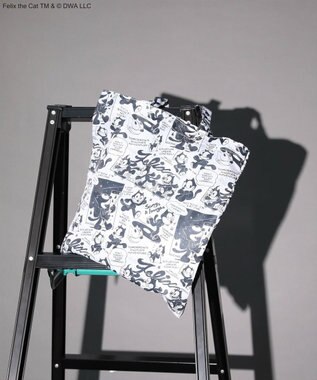 Green Parks ■ＦＥＬＩＸ　総柄ｐｔ　トートバッグ White×Black