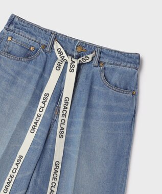 GRACE CONTINENTAL 10ozムラ糸デニムパンツ ブルー