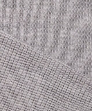 ICB 【WEB限定・洗える】エクストラファインメリノ リブニットカーディガン ライトグレー系
