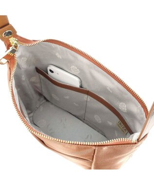 IBIZA コモド　オペラナイロン/牛革　ショルダーバッグ 普通茶